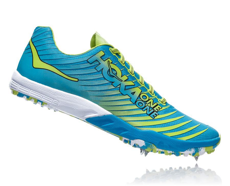 Spikes Atletismo Hoka One One Hombre Azules/Verdes - Evo Xc - KNWU14520